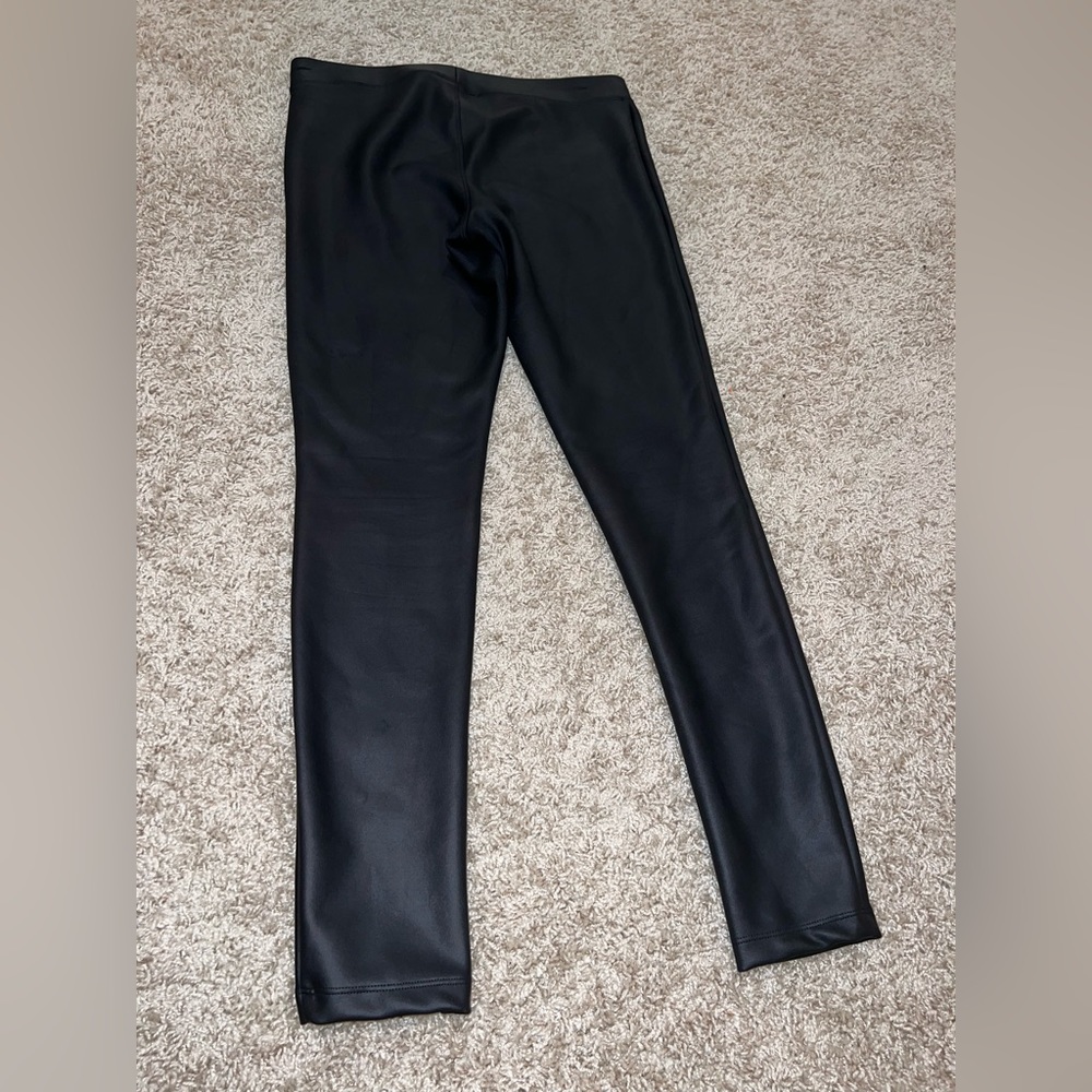 Express Black Faux Leather Pants